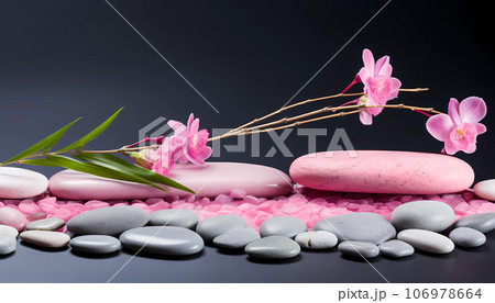 Pink stone background for breast cancer day concept 106978664
