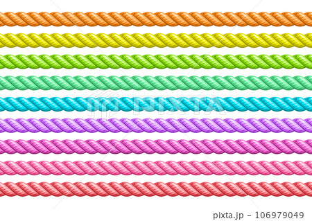 Vector Seamless Rope Set Vector Seamless Rope Set 106979049