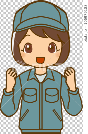 穿工作服的婦女 穿工作服的婦女 106979188