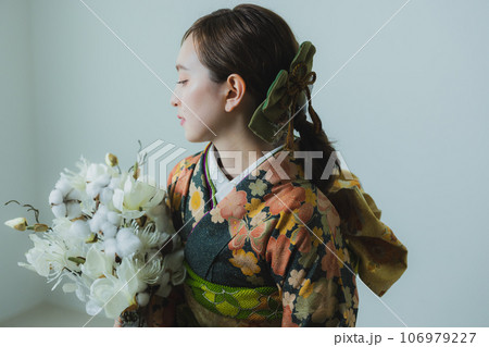 緑の振袖 緑の振袖 106979227