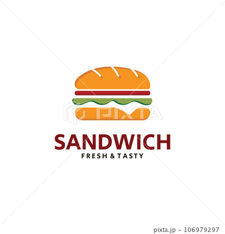 Sandwich Logo Template with Vector Concept 106979297