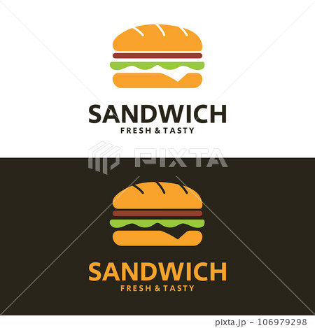 Sandwich Logo Template with Vector Concept 106979298