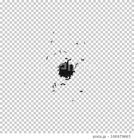 Static Halloween Typeface Formed Of Flying Bats with alpha the character full stop Static Halloween Typeface Formed Of Flying Bats with alpha the character full stop 106979665