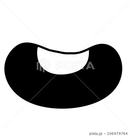 Cute kawaii mouth smile groovy y2k comic doodle Cute kawaii mouth smile groovy y2k comic doodle 106979764