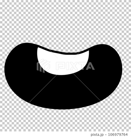 Cute kawaii mouth smile groovy y2k comic doodle Cute kawaii mouth smile groovy y2k comic doodle 106979764