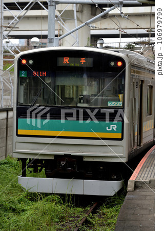 南武支線を走る205系1100番台普通電車2両 南武支線を走る205系1100番台普通電車2両 106979799