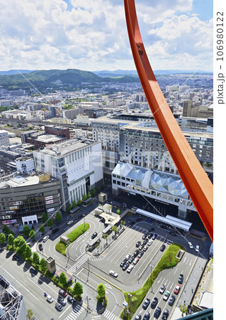 京都タワーから望む京都市街の街並み／京都 106980122