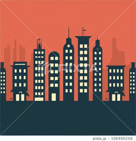 Buildings vector illustration Buildings vector illustration 106980208