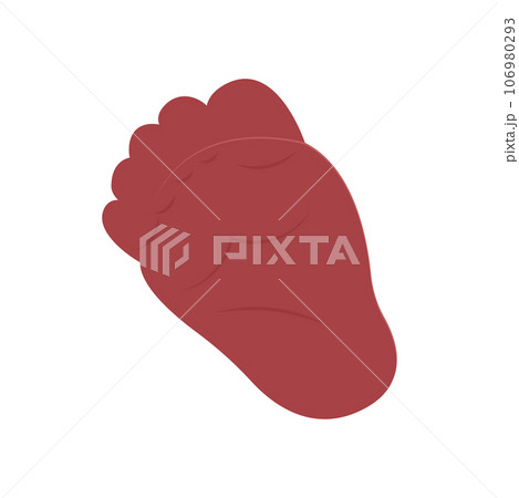 Isolated sketch of a feet Vector Isolated sketch of a feet Vector 106980293