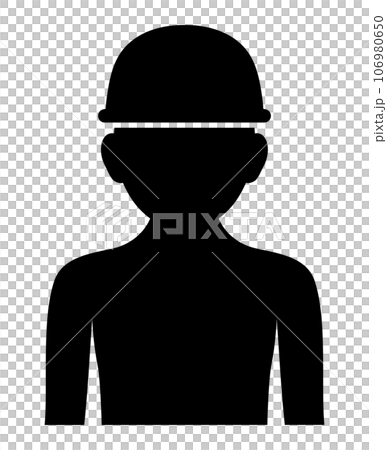 ヘルメットをかぶっている人 ヘルメットをかぶっている人 106980650