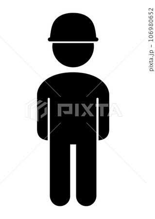 ヘルメットをかぶっている人 106980652