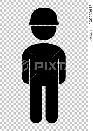 ヘルメットをかぶっている人 106980652