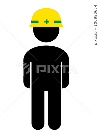 ヘルメットをかぶっている人 106980654