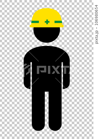 ヘルメットをかぶっている人 106980654