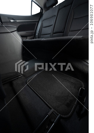 Clean space for passenger in car 106981077