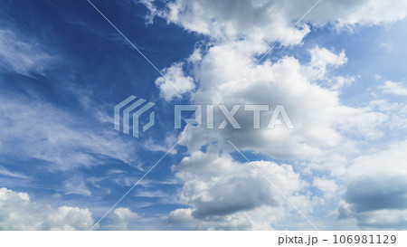 Blue sky with clouds 106981129