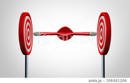 Multiple Goals Business Concept Multiple Goals Business Concept 106981206