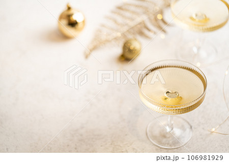 Two champagne glasses 106981929