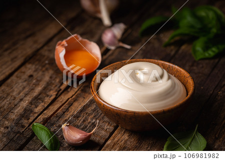 Homemade mayonnaise sauce 106981982