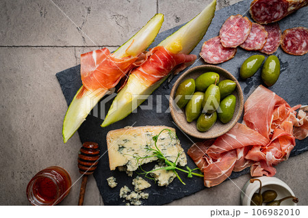 Italian appetizer on plate Italian appetizer on plate 106982010