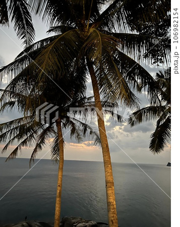 Beautiful sunset and water reflection in Phuket Beautiful sunset and water reflection in Phuket 106982154