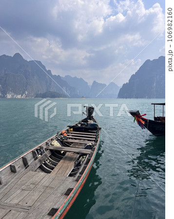 Boat trip to the islands in Thailand. Khao Sok National Park and Cheo Lan Lake. Nice shoot. 106982160