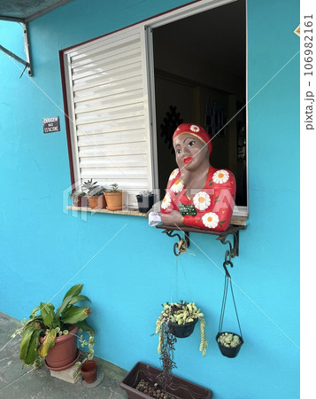 National Brazilian decor, Brazil, woman in the window National Brazilian decor, Brazil, woman in the window 106982161