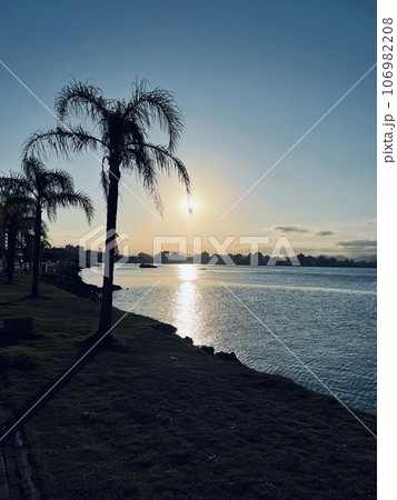 Sunset in Florianopolis, Brazil, SC 106982208