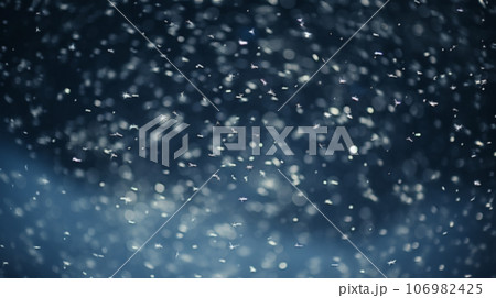 Snow white background. Christmas snowy winter design. White falling snowflakes, bokeh, abstract landscape Snow white background. Christmas snowy winter design. White falling snowflakes, bokeh, abstract landscape 106982425