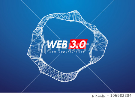 Web 3 world technology digital background. Web3 planet future internet new version blockchain Web 3 world technology digital background. Web3 planet future internet new version blockchain 106982884
