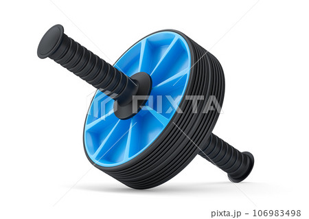 AB roller for abdominal muscles isolated on white background. 106983498