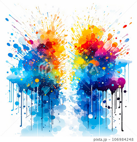 Artistic abstraction Watercolor paints creating a dynamic background Artistic abstraction Watercolor paints creating a dynamic background 106984248