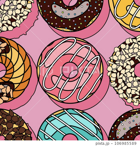 ドーナツのイラスト ドーナツのイラスト 106985589