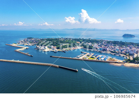 夏の日間賀島（愛知県南知多町） 106985674