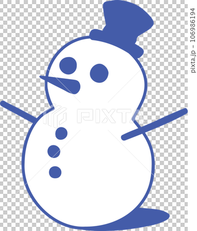 雪人圖示面向 left_01_blue 雪人圖示面向 left_01_blue 106986194