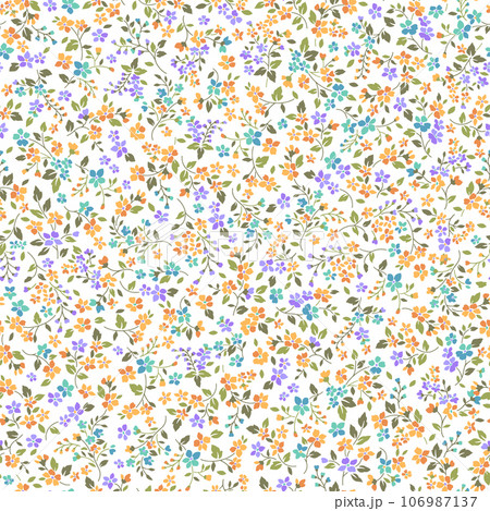 テキスタイルや背景に最適な美しい花柄, 106987137