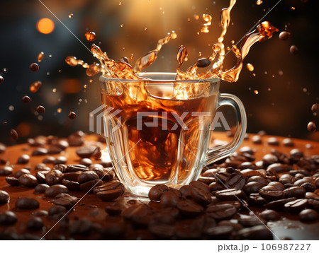 躍動するアイスコーヒー 躍動するアイスコーヒー 106987227