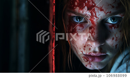 白人少女の幽霊のイメージ - image of Phantom No1-1 -  106988099