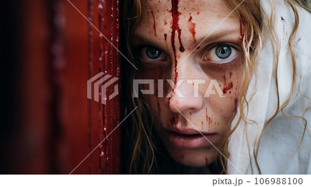 白人少女の幽霊のイメージ - image of Phantom No1-2 -  106988100