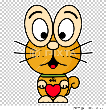 Cute cat cartoon 106988127