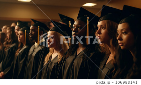 中学生・高校生・大学生の卒業式・バチェラー・卒業生 106988141