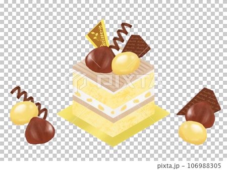 栗のショートケーキ 106988305