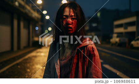 日本人少女の幽霊のイメージ - image of Phantom No1-8 - 106988611