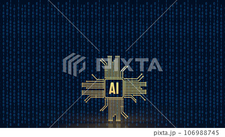 The ai or Artificial Intelligence image for technology  concept 3d rendering 106988745