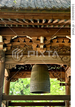 川口散歩：曹洞宗 法性寺　鐘楼　釣鐘　川口市桜町 106989901