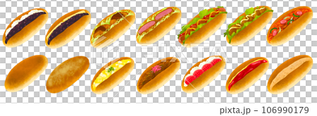 Coppepan 插圖集，配菜麵包，甜麵包 106990179