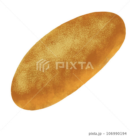 きなこ揚げパン　コッペパンのイラスト 106990194