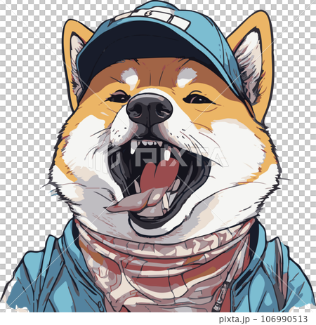 可愛い柴犬のイラストセット9個 106990513