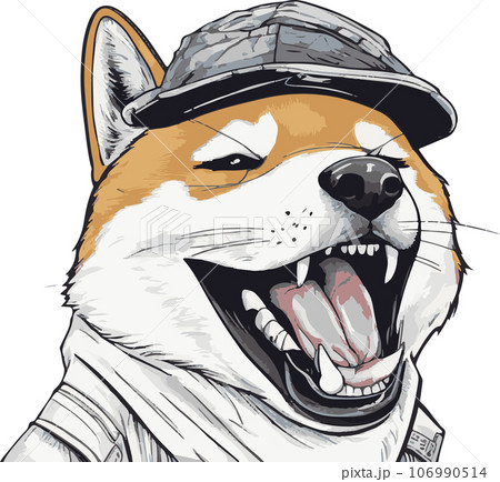 可愛い柴犬のイラストセット9個 可愛い柴犬のイラストセット9個 106990514