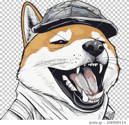 可愛い柴犬のイラストセット9個 可愛い柴犬のイラストセット9個 106990514